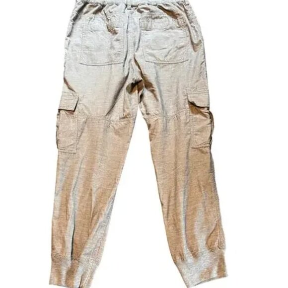 Sundance Pale Gray Cotton Fine Corduroy Cargo Jogger Pants - Picture 2 of 10